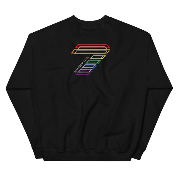 Pride 7 Gay Overlapped Logo Unisex Sweatshirt