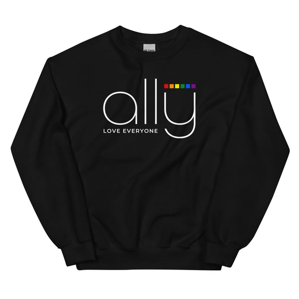 Ally Love Everyone Rainbow Squares Unisex Sweatshirt