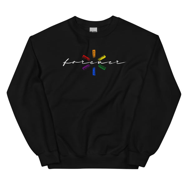 Forever Proud Artistic LGBTQ Unisex Sweatshirt