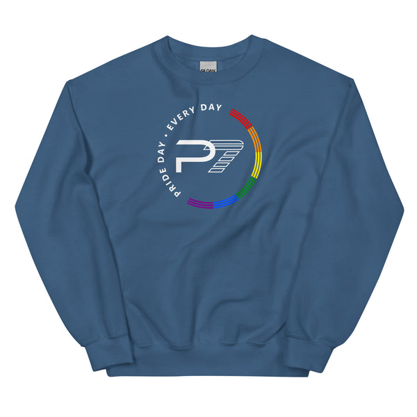 Pride Day is Every Day Full Circle Gay Rainbow Unisex Sweatshirt