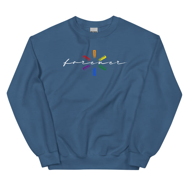 Forever Proud Artistic LGBTQ Unisex Sweatshirt