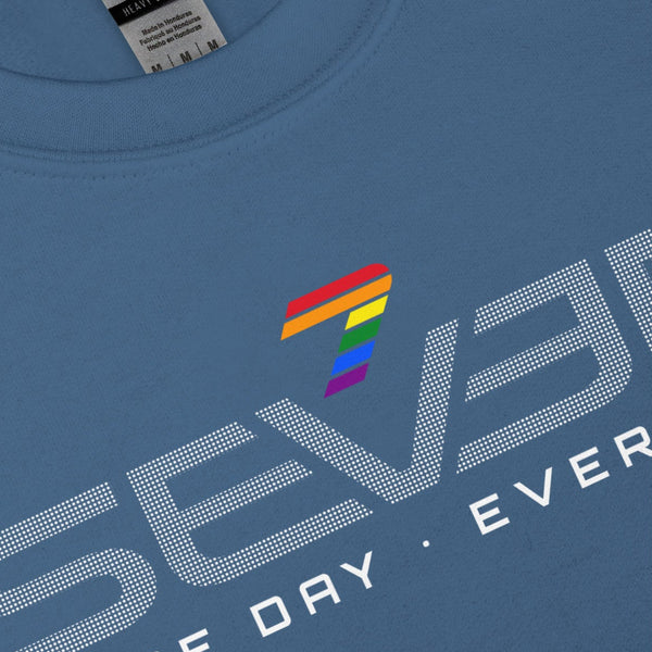 Pride 7 Seven Gay Rainbow Colors Logo Unisex Sweatshirt