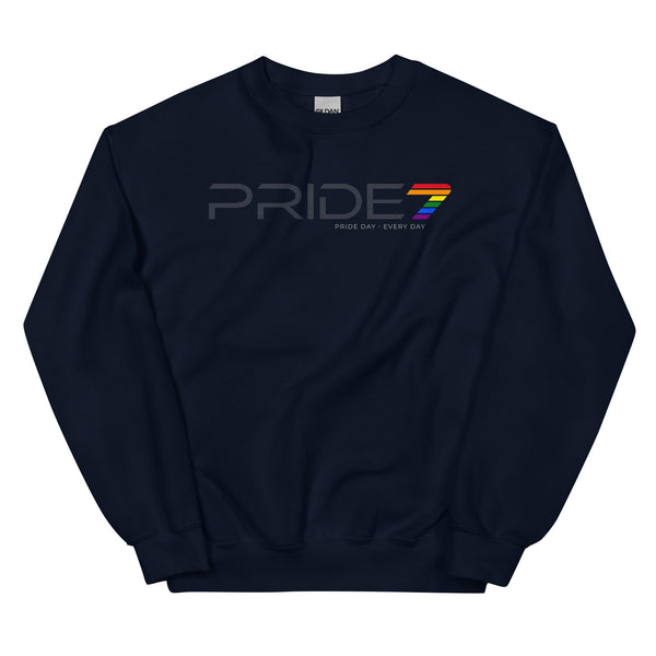 Classic Horizontal Gay Pride 7 Logo Unisex Sweatshirt