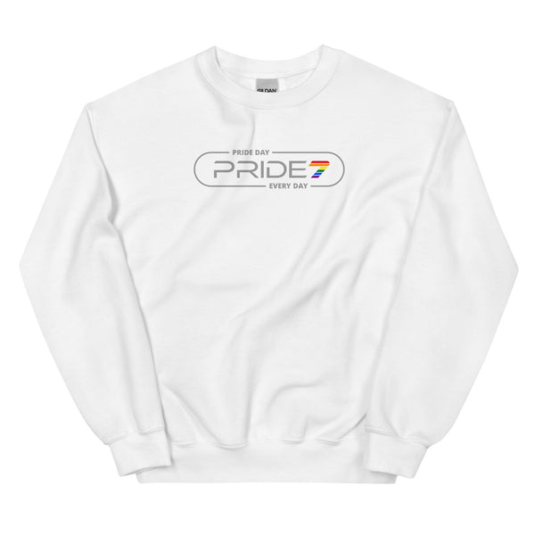 Gay Pride Elliptical Outline Logo Unisex Sweatshirt
