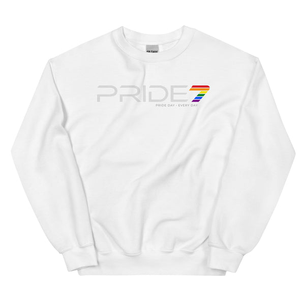 Classic Horizontal Gay Pride 7 Logo Unisex Sweatshirt