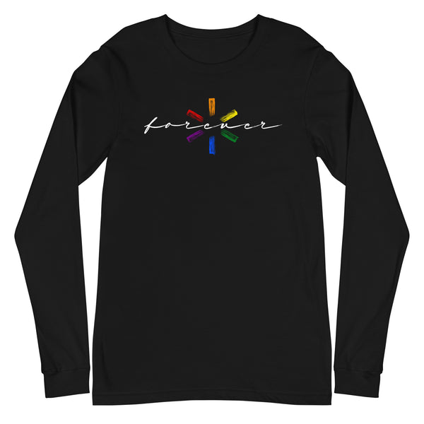 Forever Proud Artistic LGBTQ Unisex Long Sleeve T-Shirt