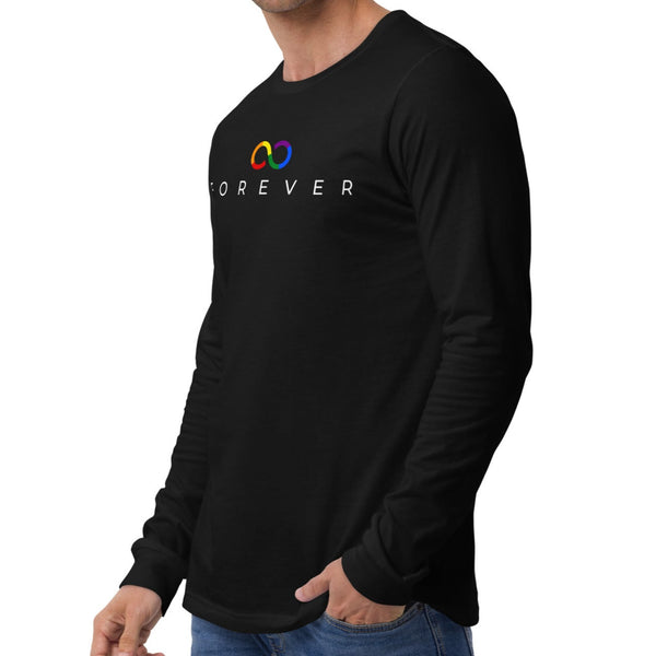Forever Gay Pride Infinity Symbol Unisex Long Sleeve T-Shirt