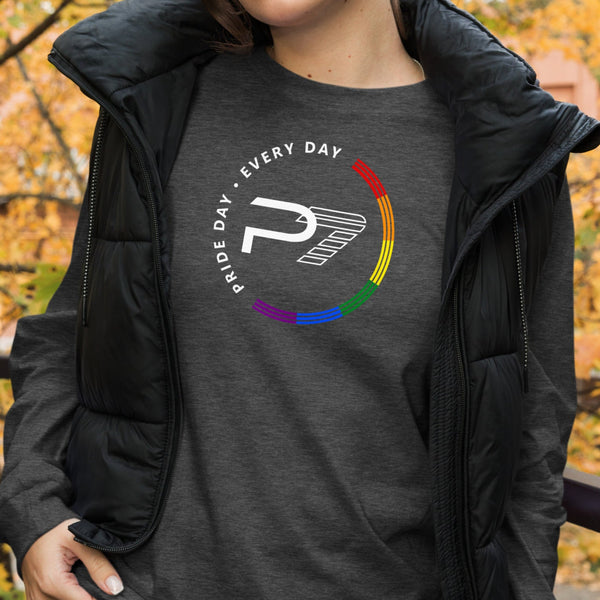 Pride Day is Every Day Full Circle Gay Rainbow Unisex Long Sleeve T-Shirt