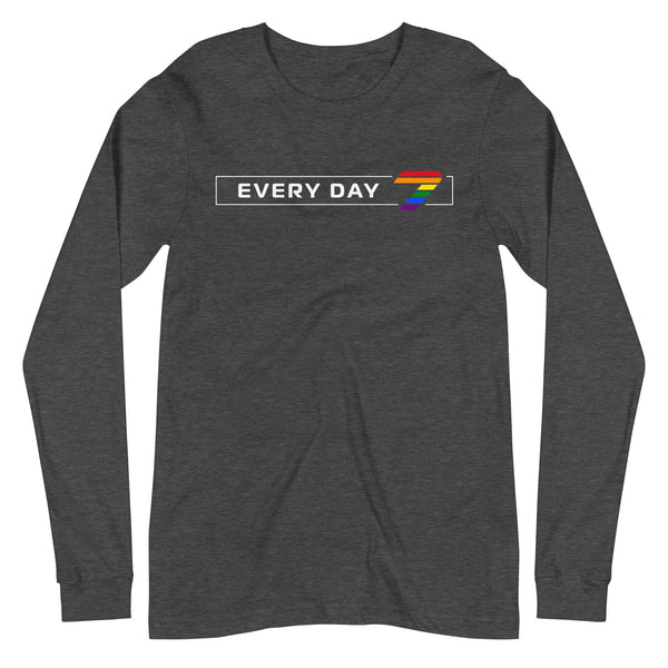 Every Day Pride 7 Horizontal Graphic Unisex Long Sleeve T-Shirt