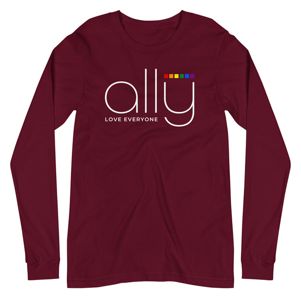Ally Love Everyone Rainbow Squares Long Sleeve T-Shirt