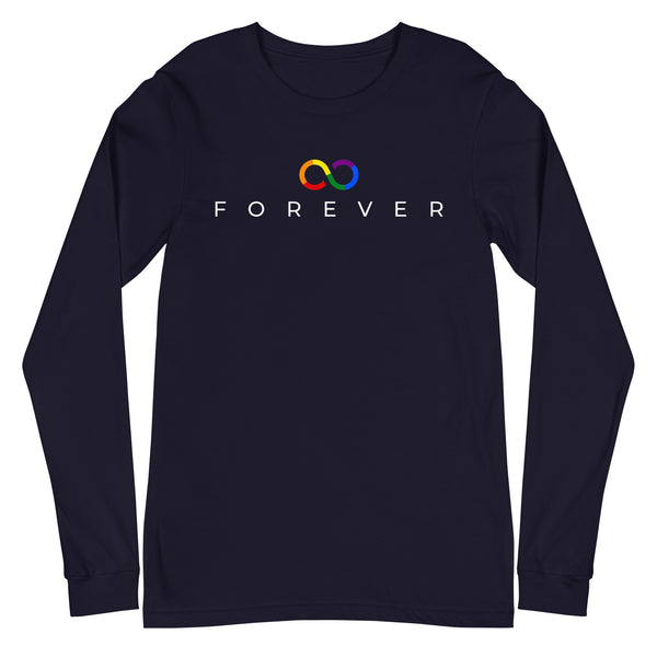 Forever Gay Pride Infinity Symbol Unisex Long Sleeve T-Shirt
