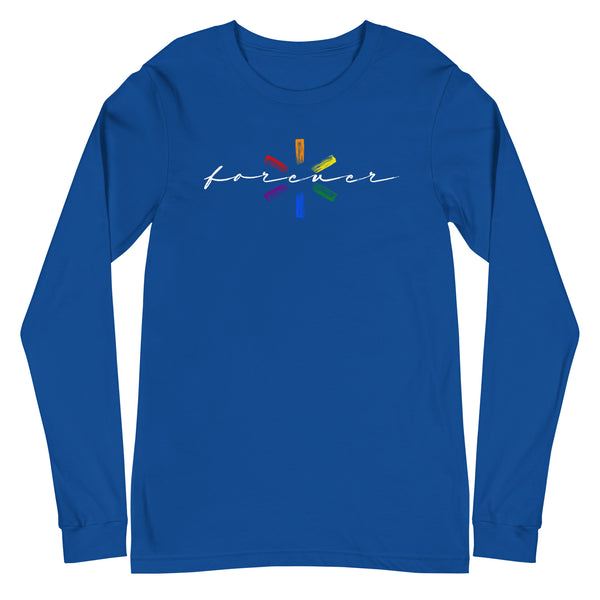 Forever Proud Artistic LGBTQ Unisex Long Sleeve T-Shirt