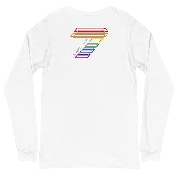 Pride 7 Gay Overlapped Logo Unisex Long Sleeve T-Shirt