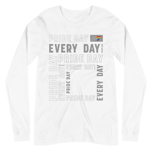 Fun Gay Pride Typography T-Shirt Long Sleeve Unisex P7