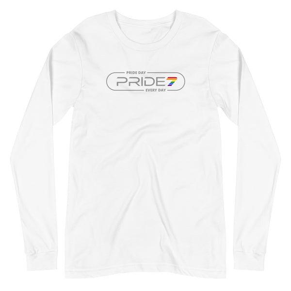 Gay Pride Elliptical Outline Logo Long Sleeve Unisex T-Shirt