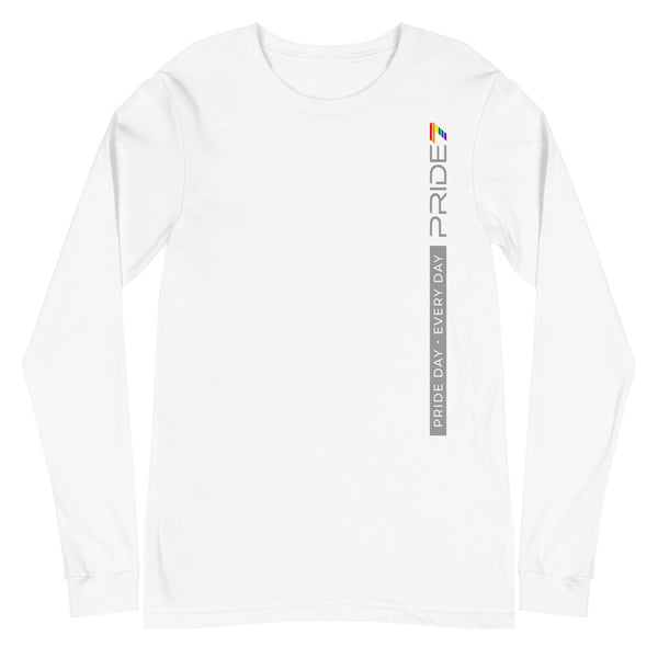 Classic Vertical Gay Pride 7 Logo Long Sleeve Unisex T-Shirt