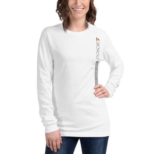 Classic Vertical Gay Pride 7 Logo Long Sleeve Unisex T-Shirt