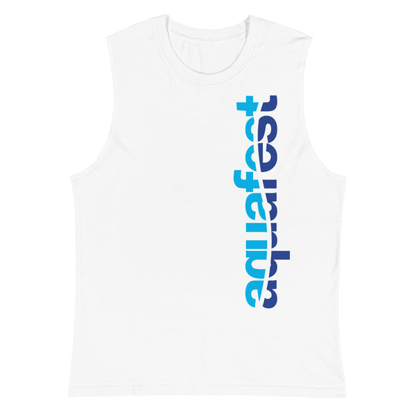 AQUAFEST - Unisex Muscle Shirt Vertical Front Logo