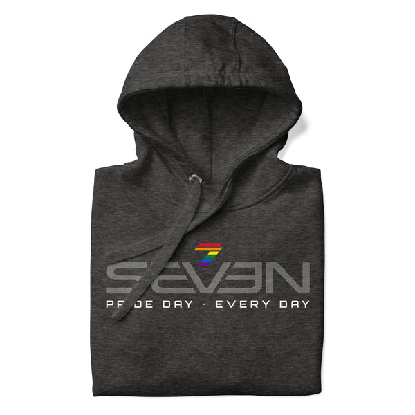 Pride 7 Seven Gay Rainbow Colors Logo Unisex Hoodie