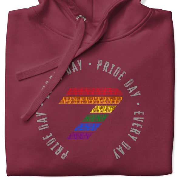 Gay Rainbow Pride Pride Colors Seven Logo Unisex Hoodie