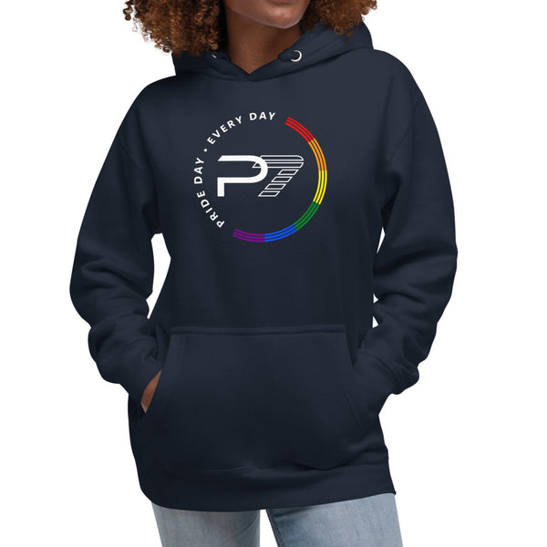 Pride Day is Every Day Full Circle Gay Rainbow Unisex Hoodie
