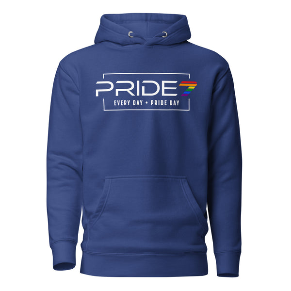 Gay Pride Day is Every Day Horizontal Box Pride 7 Logo Unisex Hoodie