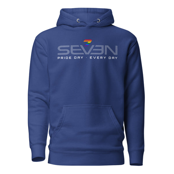 Pride 7 Seven Gay Rainbow Colors Logo Unisex Hoodie