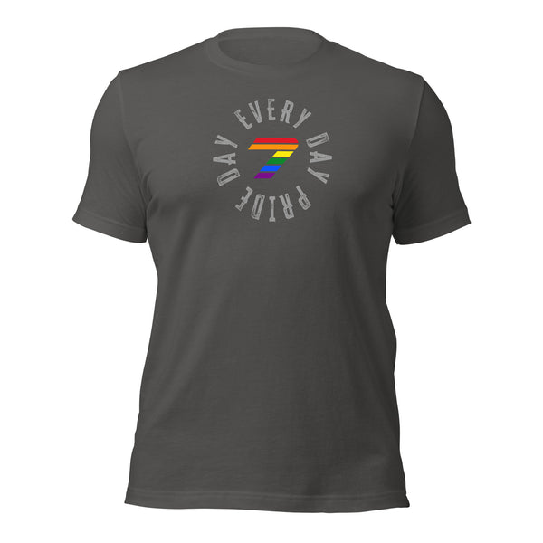 Pride Seven Every Day Gay Rainbow Colors Logo Unisex T-shirt