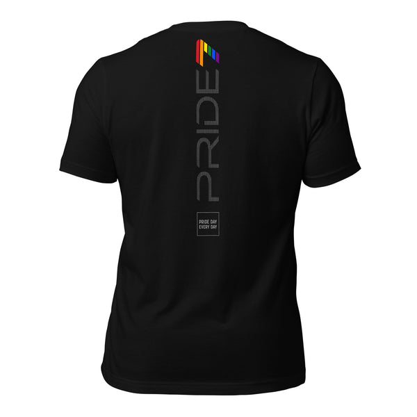 Gay Pride 7 Large Back Graphic Logo Unisex T-shirt