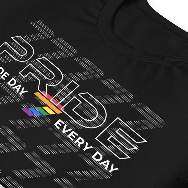 Gay Pride Day is Every Day Repetition Logo Long Sleeve Unisex T-Shirt