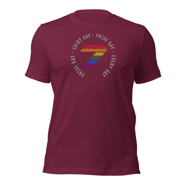 Gay Rainbow Pride Pride Colors Seven Logo T-shirt