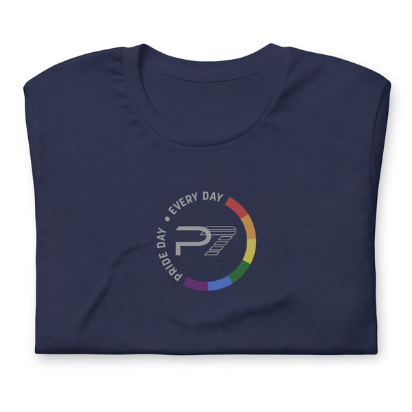 Pride Day Every Day Gay Unsaturated Colors P7 Logo Unisex T-shirt