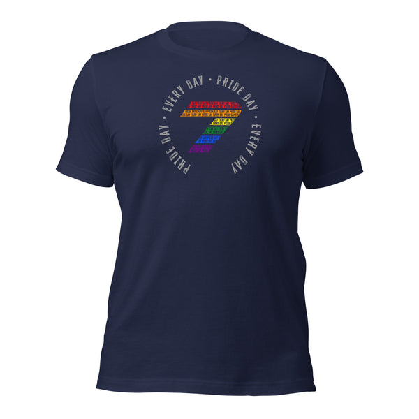 Gay Rainbow Pride Pride Colors Seven Logo T-shirt