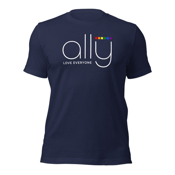 Ally Love Everyone Rainbow Squares Unisex T-Shirt