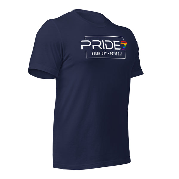 Gay Pride Day is Every Day Horizontal Box Pride 7 Logo Unisex T-shirt