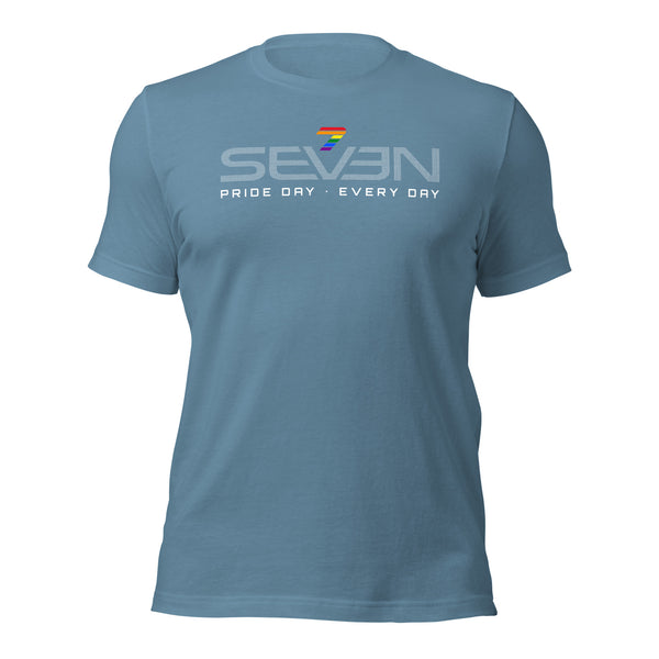 Pride 7 Seven Gay Rainbow Colors Logo Unisex T-shirt