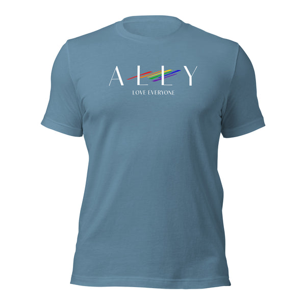 Ally Love Everyone LGBTQ+ Stylish Unisex T-Shirt