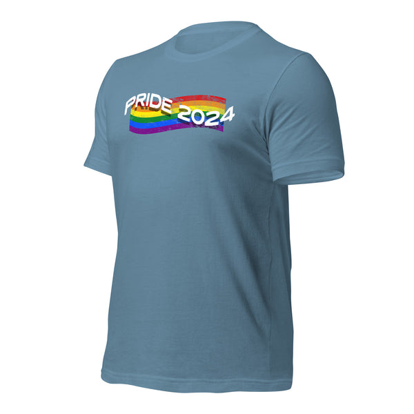 Gay Pride 2024 Faded Unisex T-shirt