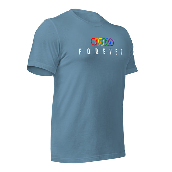 Forever Gay Pride Interlocking Circles Unisex T-shirt