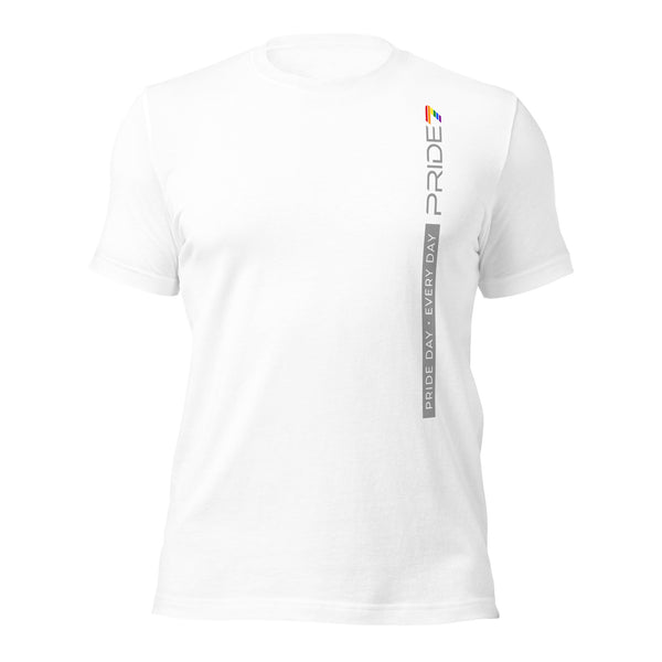 Classic Vertical Gay Pride 7 Logo Unisex T-shirt