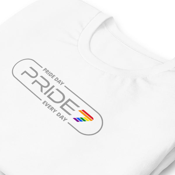 Gay Pride Elliptical Outline Logo Unisex T-shirt