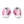 Carica l&#39;immagine nel Visualizzatore galleria, Bisexual Pride Colors Modern Pink Athletic Shoes - Women Sizes
