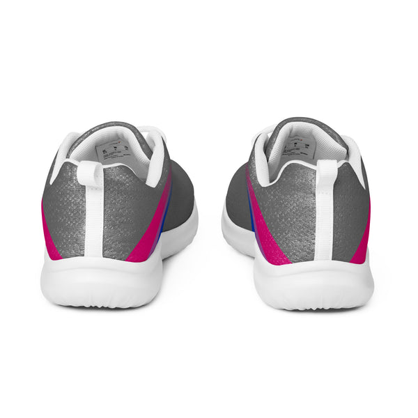 Bisexual Pride Colors Modern Gray Athletic Shoes - Women Sizes