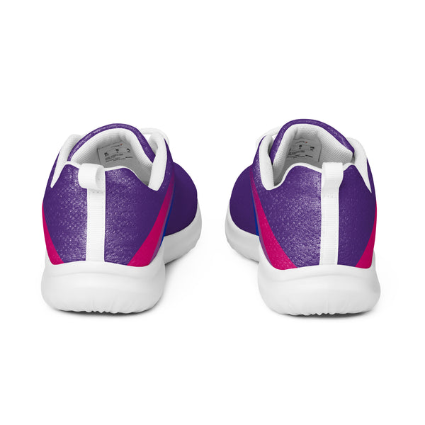 Bisexual Pride Colors Modern Purple Athletic Shoes - Women Sizes