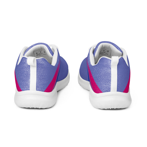 Bisexual Pride Colors Modern Blue Athletic Shoes - Women Sizes