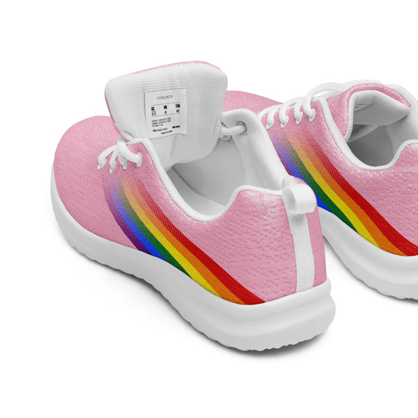 Gay Pride Colors Modern Pink Athletic Shoes - Women Sizes