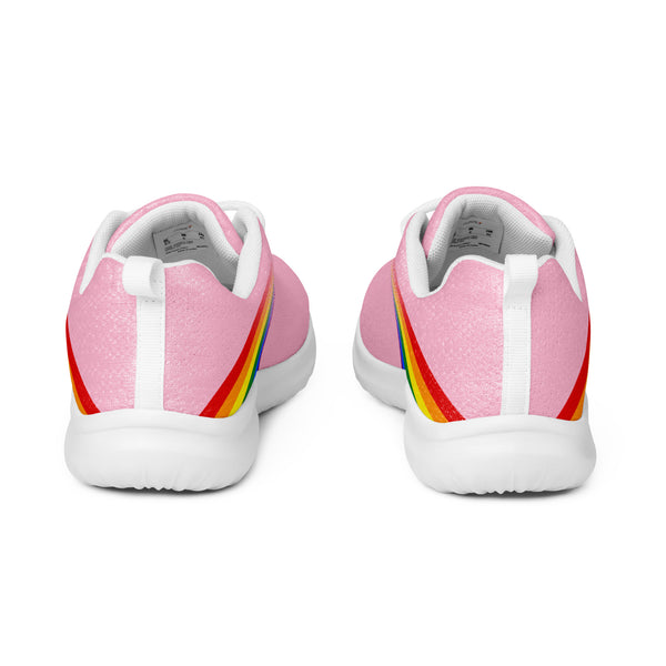 Gay Pride Colors Modern Pink Athletic Shoes - Women Sizes