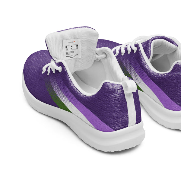 Genderqueer Pride Colors Modern Purple Athletic Shoes - Women Sizes