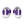 Carica l&#39;immagine nel Visualizzatore galleria, Genderqueer Pride Colors Modern Purple Athletic Shoes - Women Sizes
