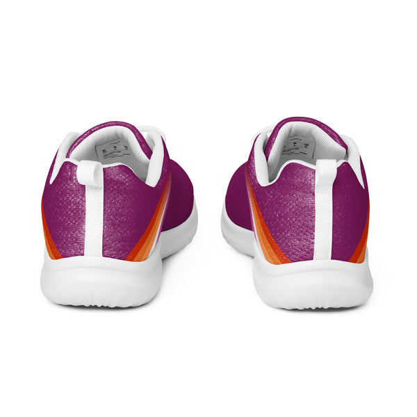 Lesbian Pride Colors Modern Purple Athletic Shoes - Women Sizes